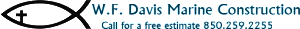 W.F Davis Marine Construction Logo